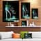 Designart - Green High Heel Show - Abstract Canvas Art Print